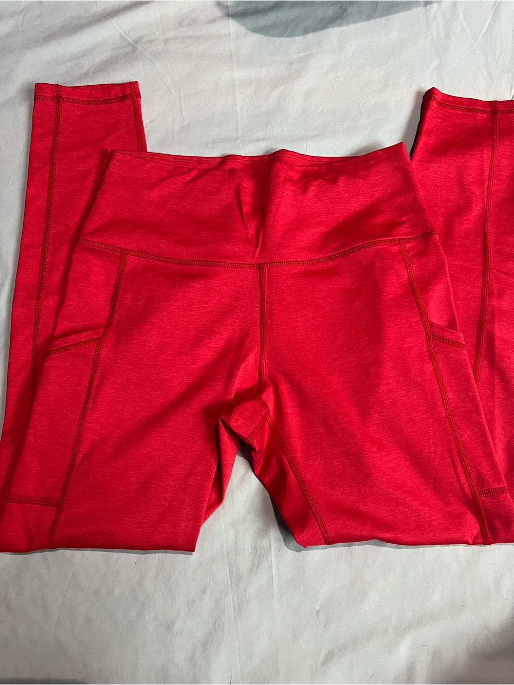 aerie Red womens Performance Leggings size L